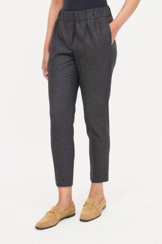 Brunello Cucinelli Wool Check Pant