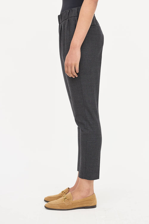 Brunello Cucinelli Wool Check Pant