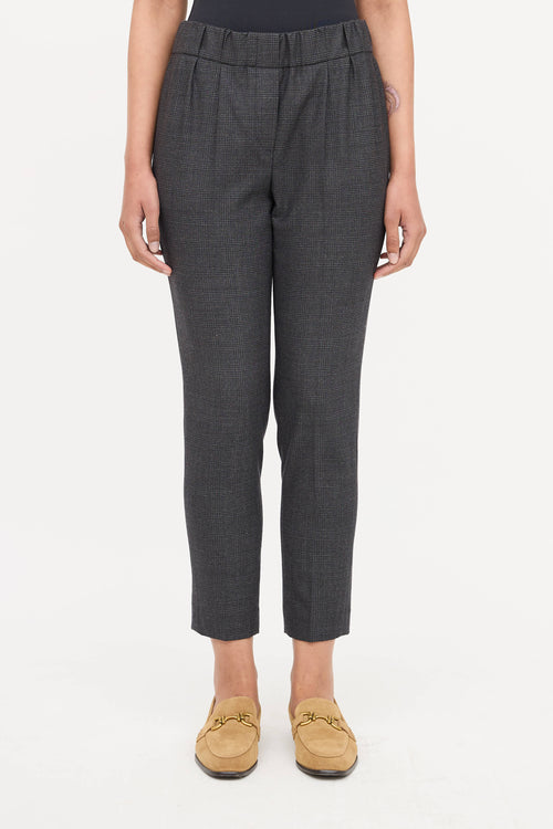 Brunello Cucinelli Wool Check Pant