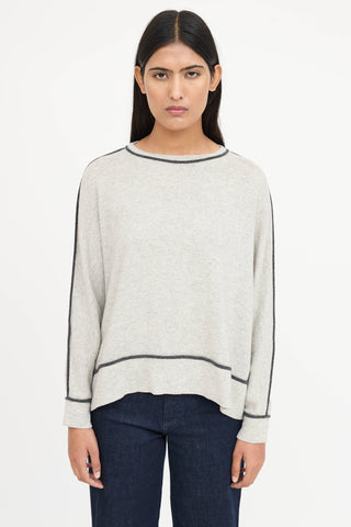 Brunello CucinelliCashmere Contrast Trim Sweater