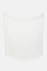 Brunello Cucinelli Rhinestone Fringe Scarf
