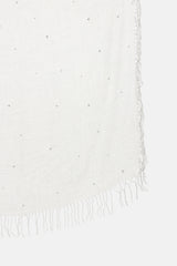 Brunello Cucinelli Rhinestone Fringe Scarf