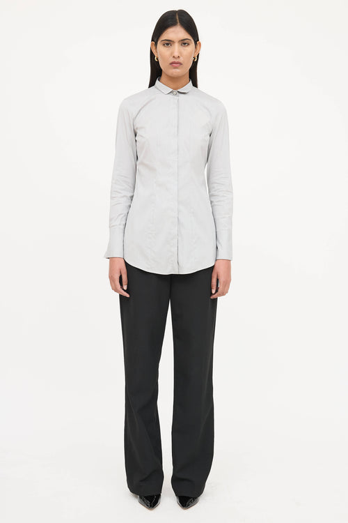 Brunello Cucinelli Cotton Monili Button Up Shirt