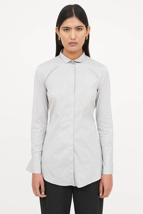 Brunello Cucinelli Cotton Monili Button Up Shirt