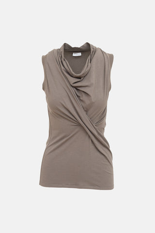 Brunello Cucinelli Draped Sleeveless Top