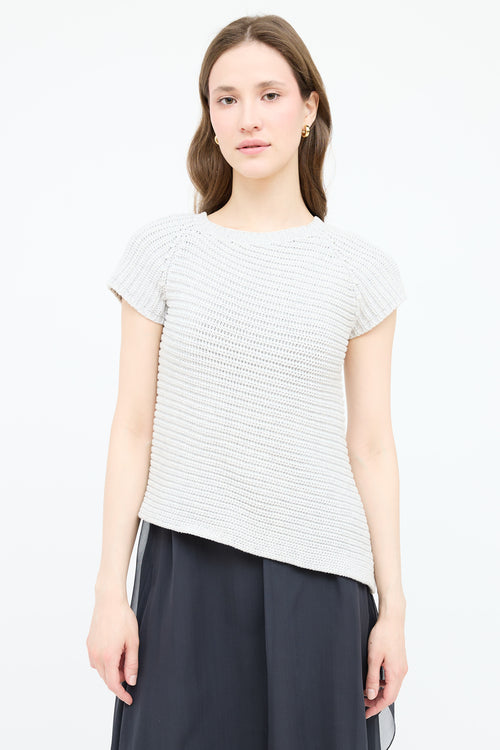 Brunello Cucinelli Assymetrical Knit Top
