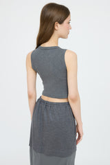 Brunello Cucinelli Monili Cropped Tank