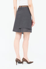 Brunello Cucinelli Wool Wrap Skirt
