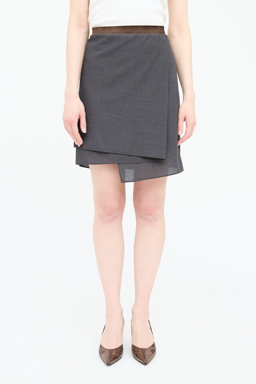 Brunello Cucinelli Wool Wrap Skirt