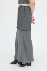 Brunello Cucinelli Layered Midi Skirt