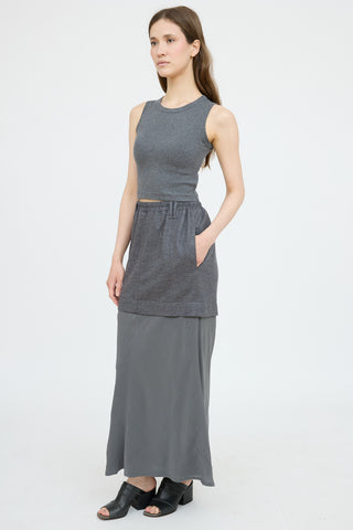 Brunello Cucinelli Layered Midi Skirt
