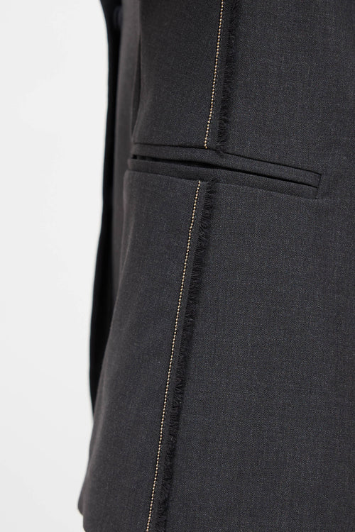 Brunello Cucinelli Single Breasted Monili Blazer