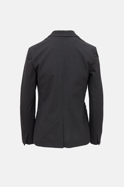 Brunello Cucinelli Single Breasted Monili Blazer