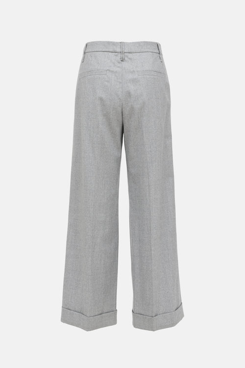 Brunello Cucinelli Wool Monili Bead Pant Suit