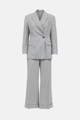 Brunello Cucinelli Wool Monili Bead Pant Suit