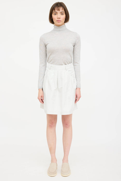 Pleated Midi Skirt