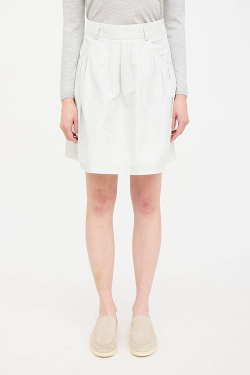 Pleated Midi Skirt