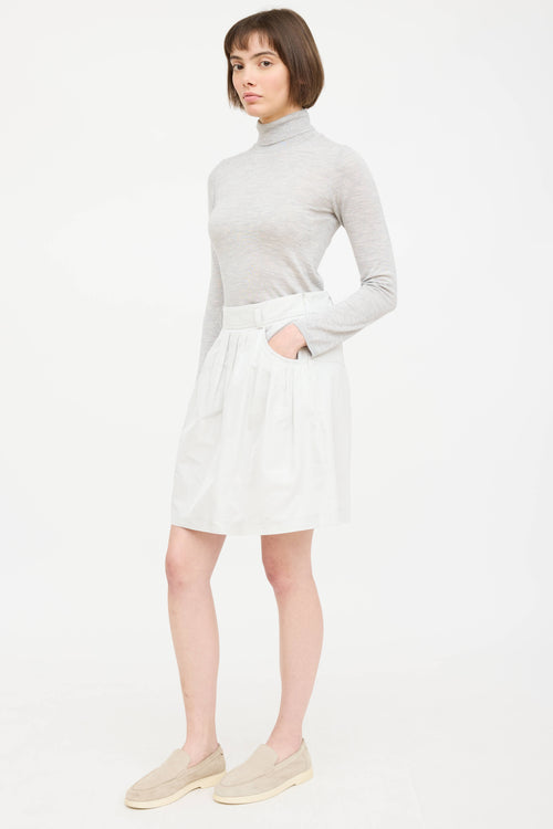 Pleated Midi Skirt