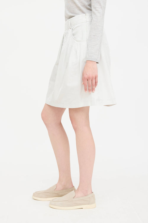 Pleated Midi Skirt