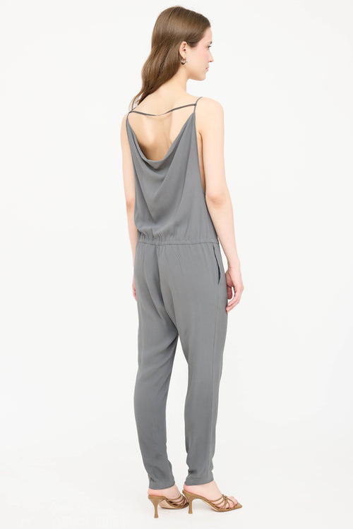 Brunello Cucinelli Silk Sleeveless Jumpsuit