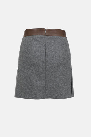 Brunello Cucinelli Wool Midi Skirt