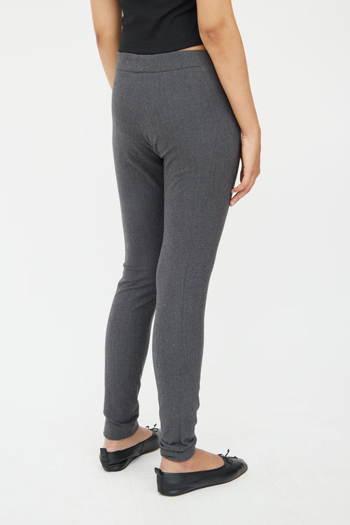 Brunello Cucinelli Grey Wool Blend Pant