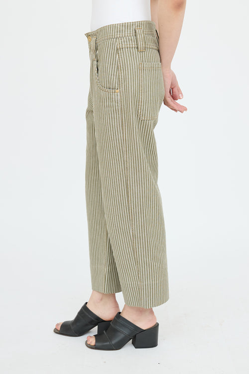 Brunello Cucinelli Striped Carpenter Jean
