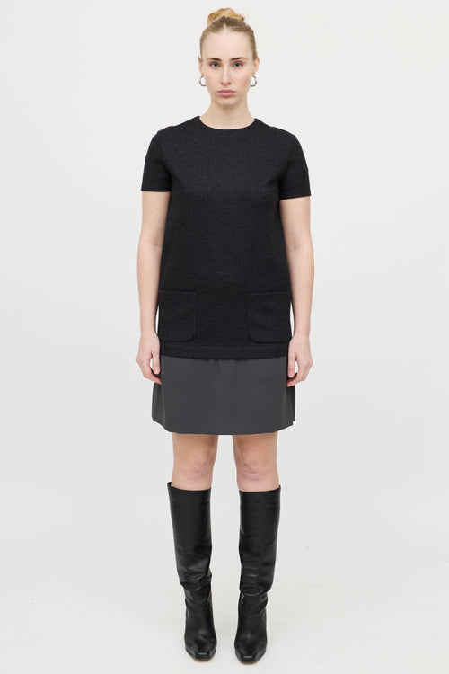 Brunello Cucinelli Wool Layered Dress
