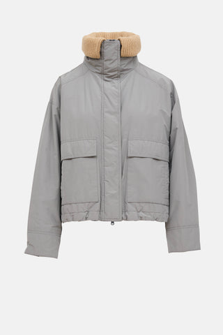 Brunello Cucinelli Knit Collar Jacket