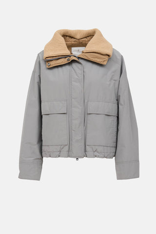 Brunello Cucinelli Knit Collar Jacket