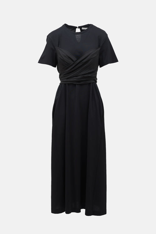 Brunello Cucinelli Jersey Tie T-Shirt Dress