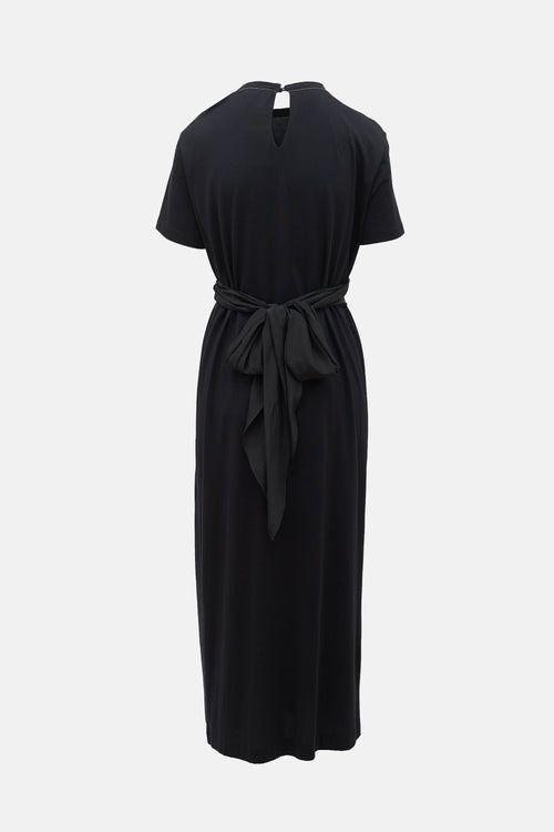 Brunello Cucinelli Jersey Tie T-Shirt Dress