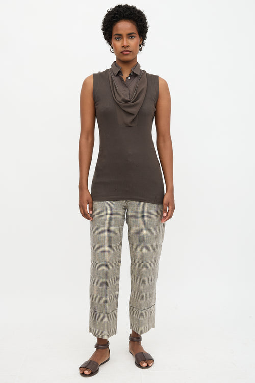Brunello Cucinelli Layered Cowl Neck Top