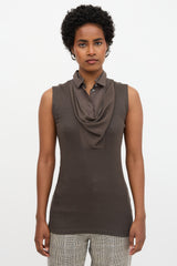 Brunello Cucinelli Layered Cowl Neck Top