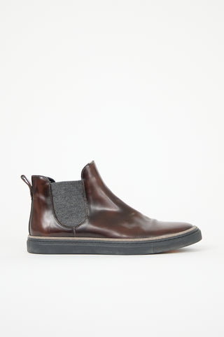 Brunello Cucinelli Leather Chelsea Boot