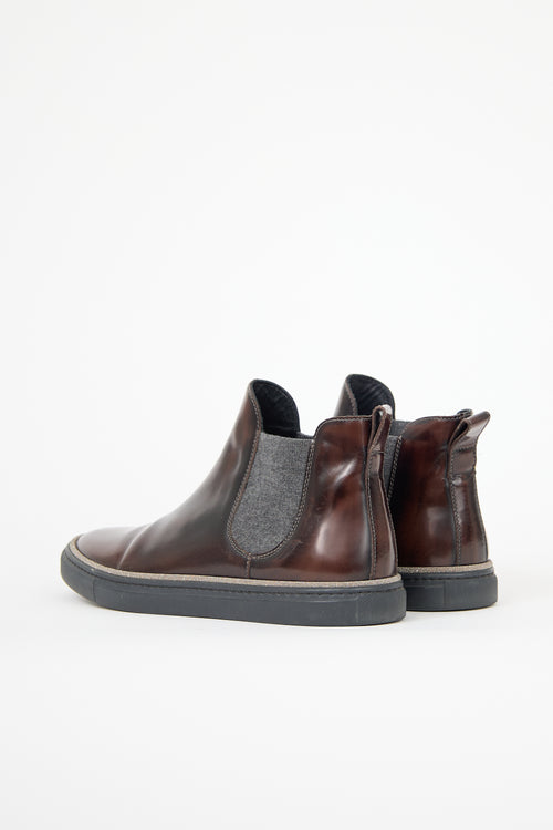 Brunello Cucinelli Leather Chelsea Boot