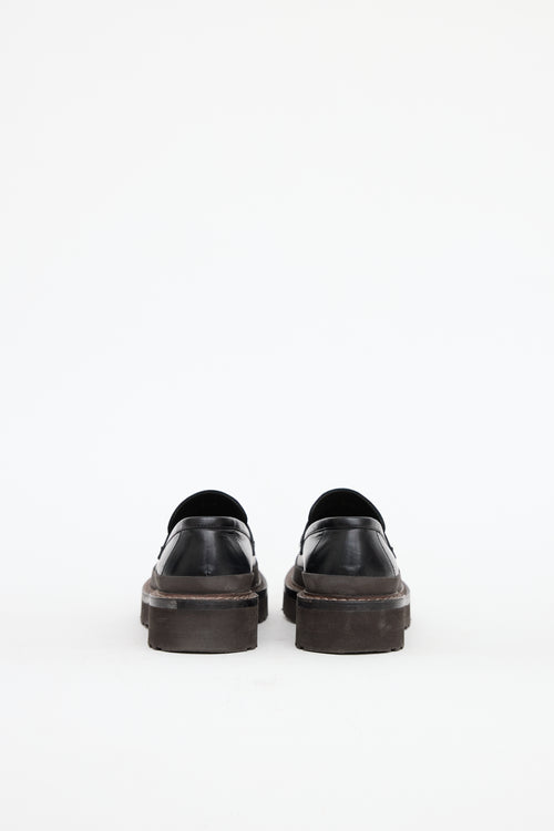 Brunello Cucinelli Leather Monili Loafer