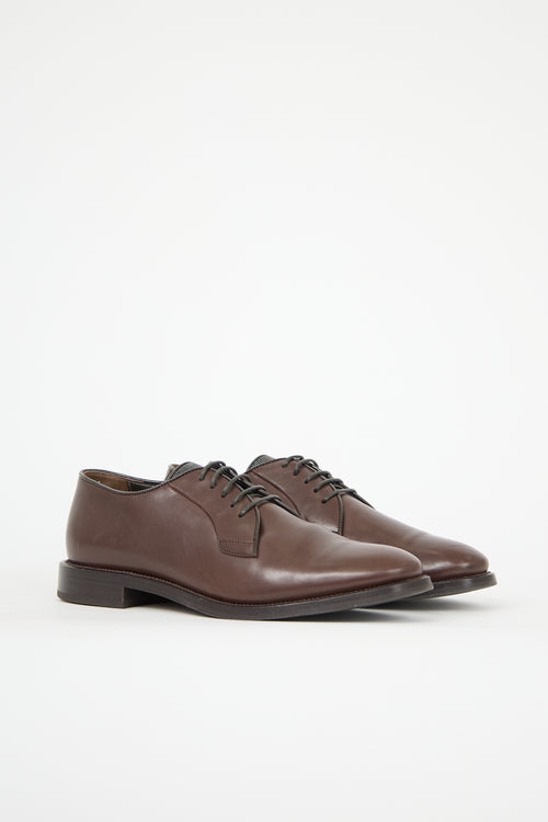 Brunello Cucinelli Leather Monili Derby