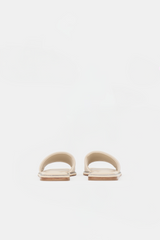 Brunello Cucinelli Leather Monili Trim Sandal