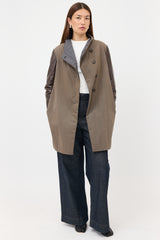 Brunello Cucinelli Leather Sleeve Jacket