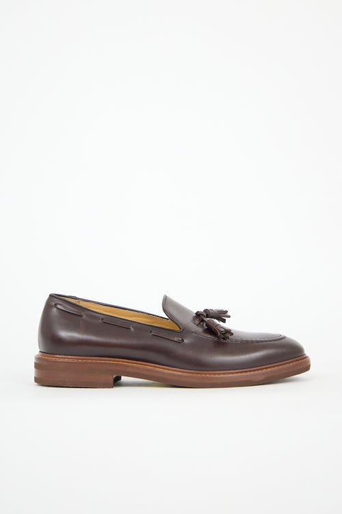 Brunello Cucinelli Leather Tassel Loafer