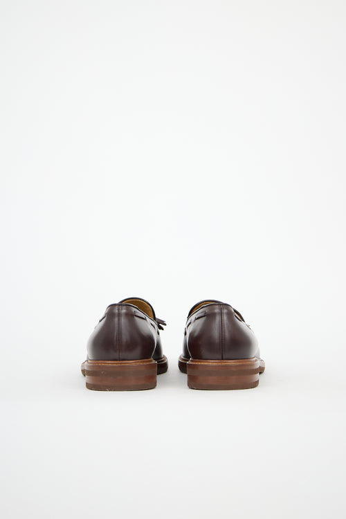 Brunello Cucinelli Leather Tassel Loafer