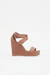 Brunello Cucinelli Leather Wedge Sandal