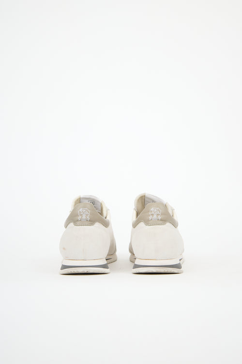 Brunello Cucinelli Leather & Suede Sneaker