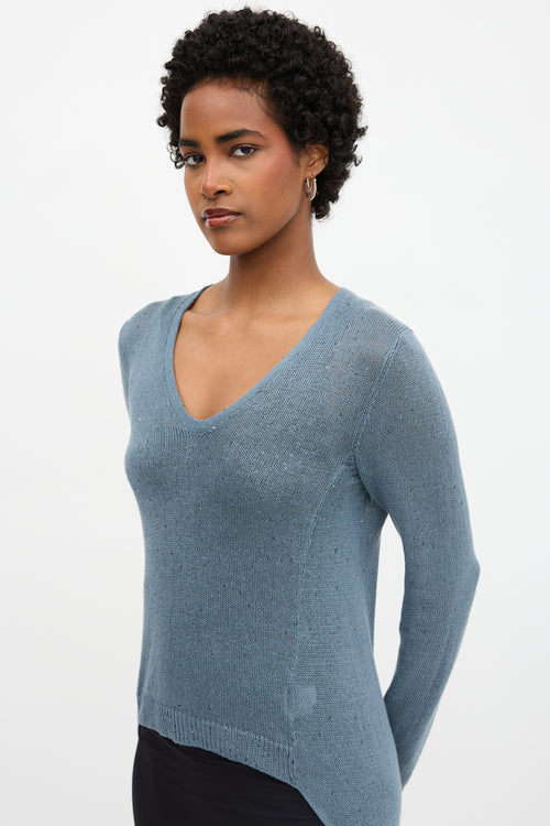 Brunello Cucinelli Linen Sequin Sweater