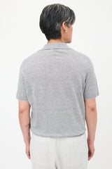 Brunello Cucinelli Linen Short Sleeve Polo
