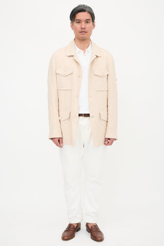 Brunello Cucinelli Linen & Wool Field Jacket
