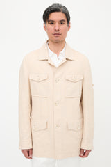 Brunello Cucinelli Linen & Wool Field Jacket