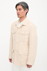 Brunello Cucinelli Linen & Wool Field Jacket