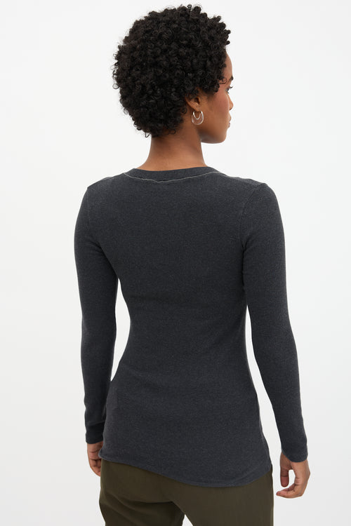 Brunello Cucinelli Long Sleeve Monili T-Shirt